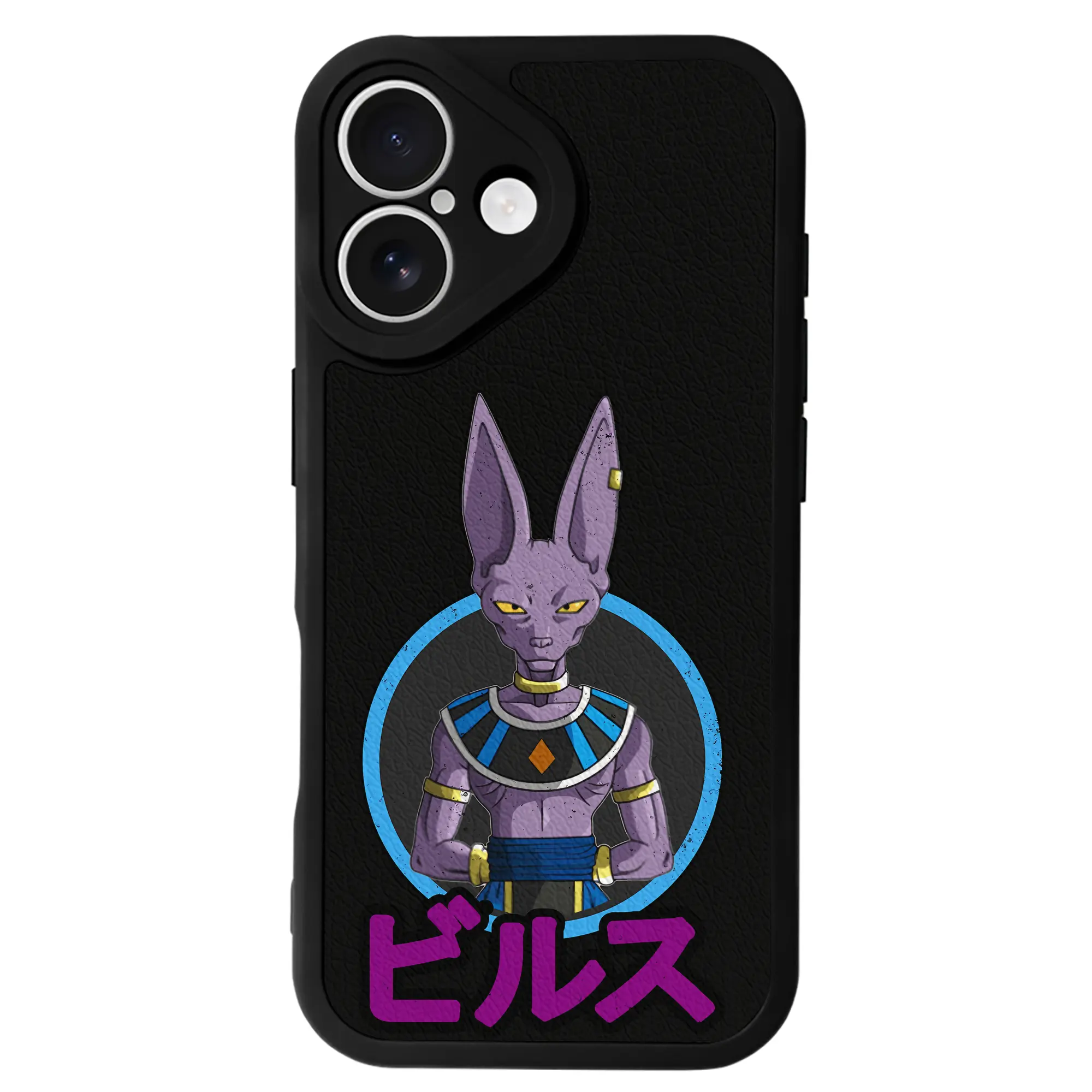 ドラゴンボール グッズ ビルス - IPhone 16シリーズ対応 ・ シリコンスマホケース ・ レザー調 ・ 高精度フィット ・ 耐衝撃 ・ ワイヤレス充電対応 ・ 精密カット